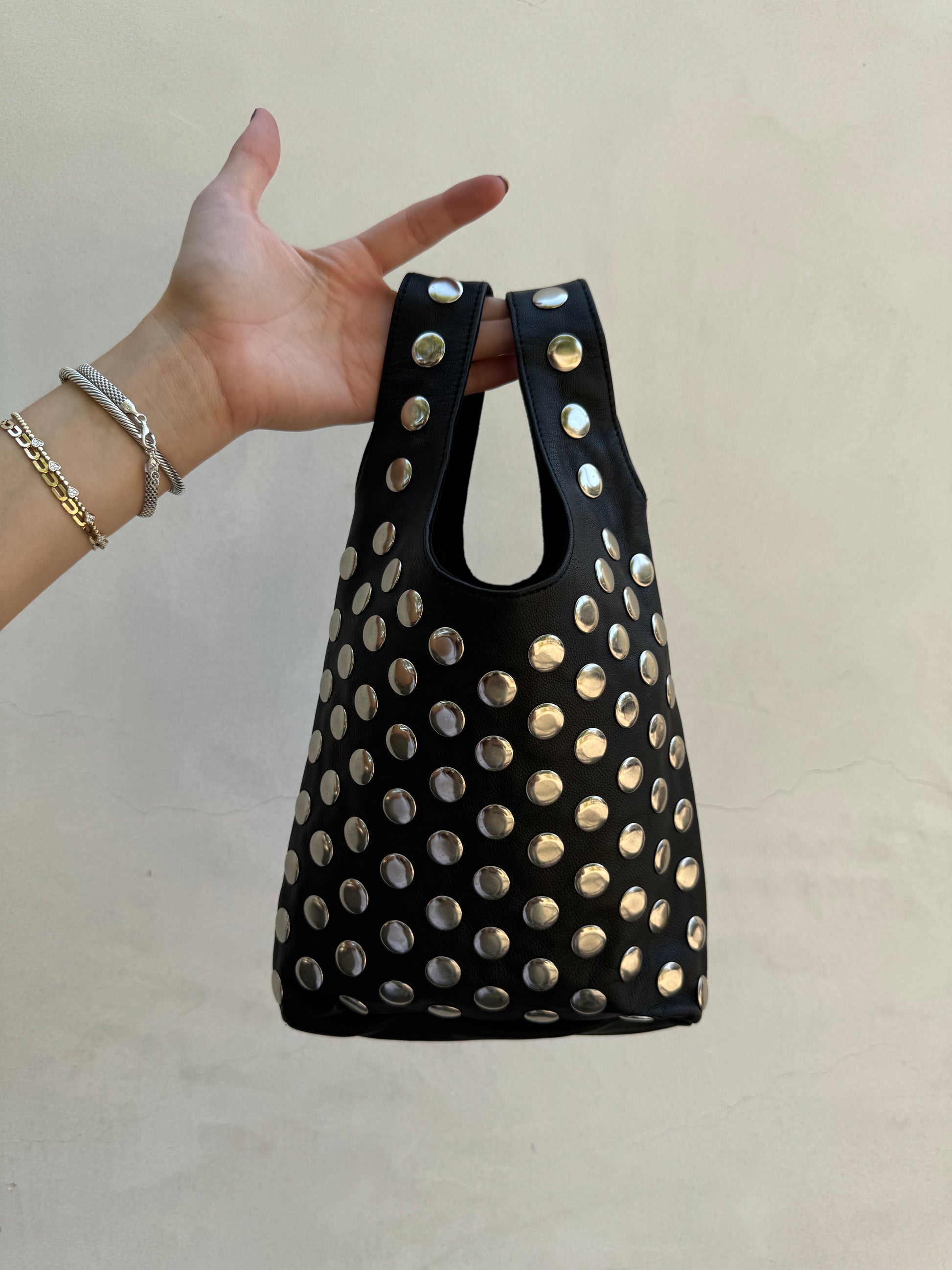 Lauren Studded Leather Hand Bag – Vitch Bags Lauren Studded Leather Hand Bag – Vitch Bags